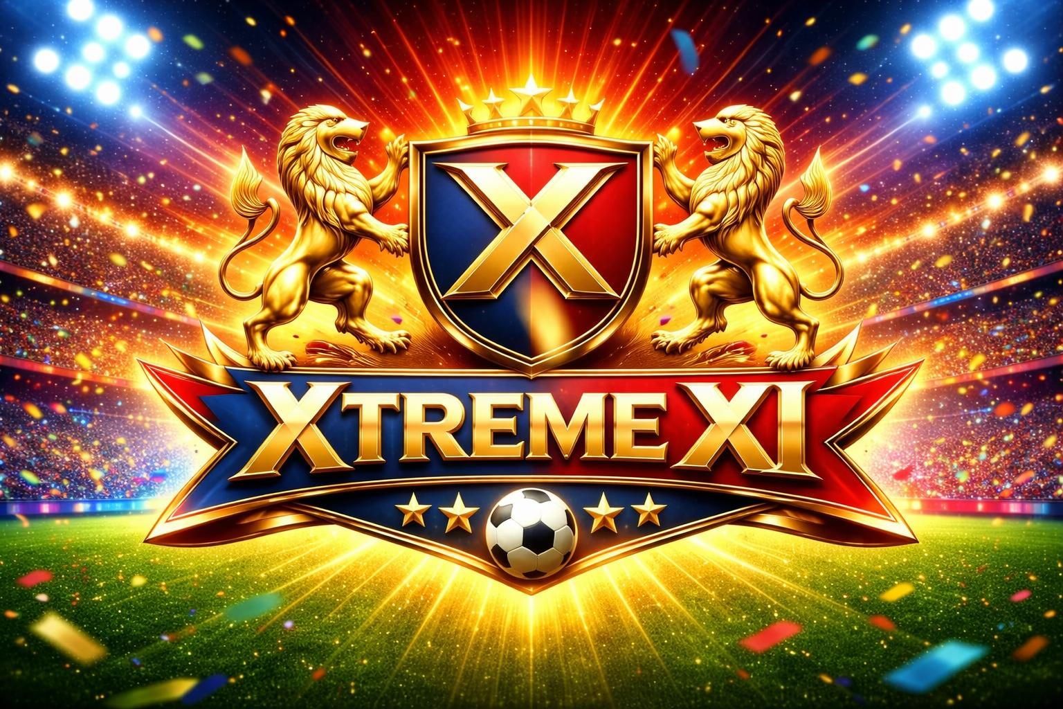 XTREME XI youth football talent show banner